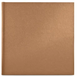 Jumbo-Album "Wrinkled", 30x30 cm, 80 weiße Seiten, Braun