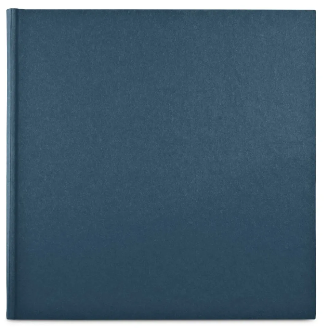 Jumbo-Album "Wrinkled", 30x30 cm, 80 weiße Seiten, Blau