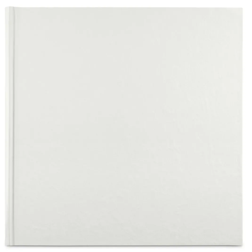 Jumbo-Album "Wrinkled", 30x30 cm, 80 weiße Seiten, Weiß