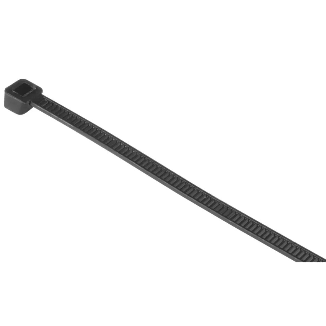 Kabelbinder, 4,8 x 200 mm, Schwarz, 50 Stück