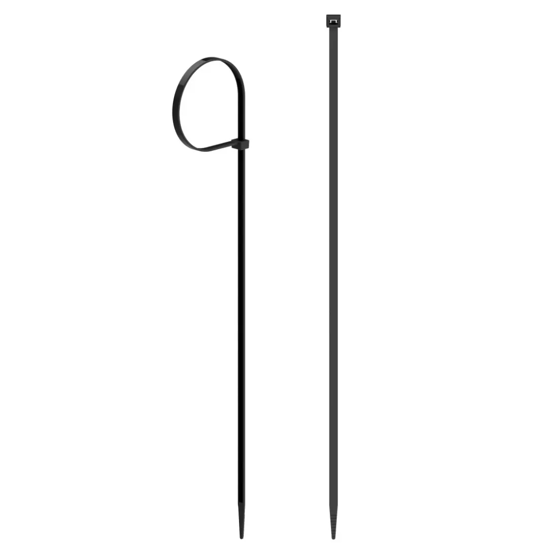 Kabelbinder, 4,8 x 300 mm, Schwarz, 50 Stück
