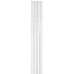 Kabelkanal, 4 Stück, selbstklebend, halbrund, 100 x 1,1 x 1 cm, PVC, Weiß