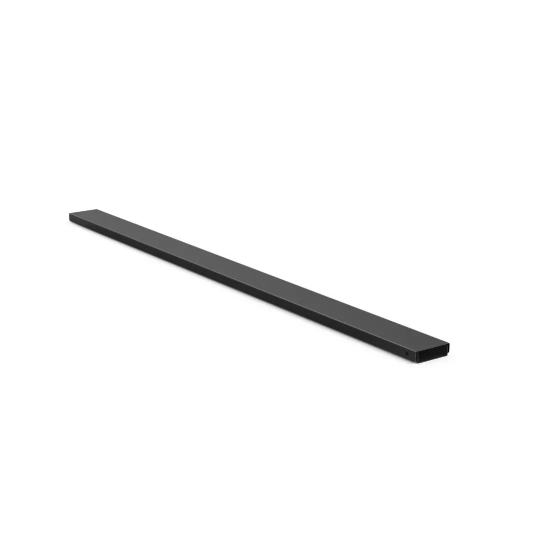 Kabelkanal aus Metall, magnetisch, 90 x 5,6 x 1,6 cm, Schwarz