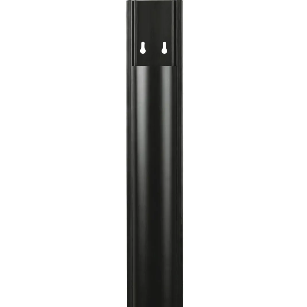 Kabelkanal, selbstklebend, halbrund, 100 x 7 x 2,1 cm, PVC, Schwarz