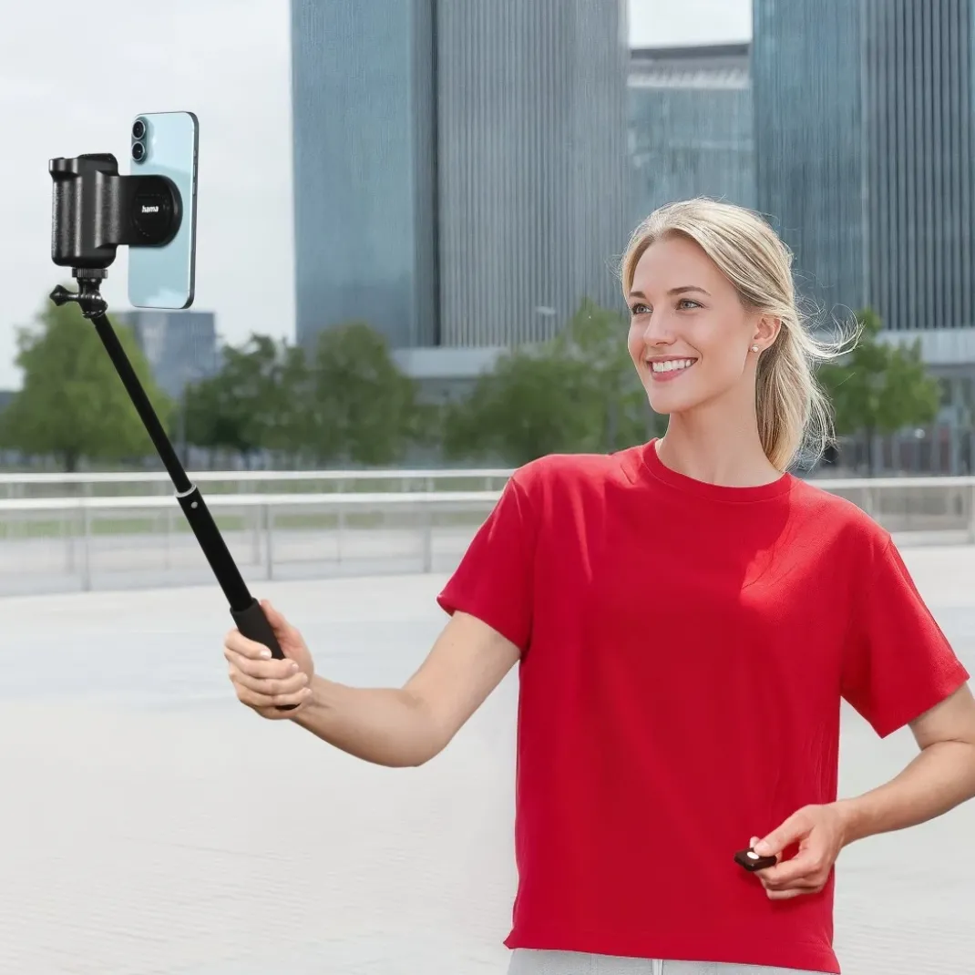 Kameragriff "MagGrip" für Handy, Haltegriff magnetisch, Fernauslöser, 1/4"