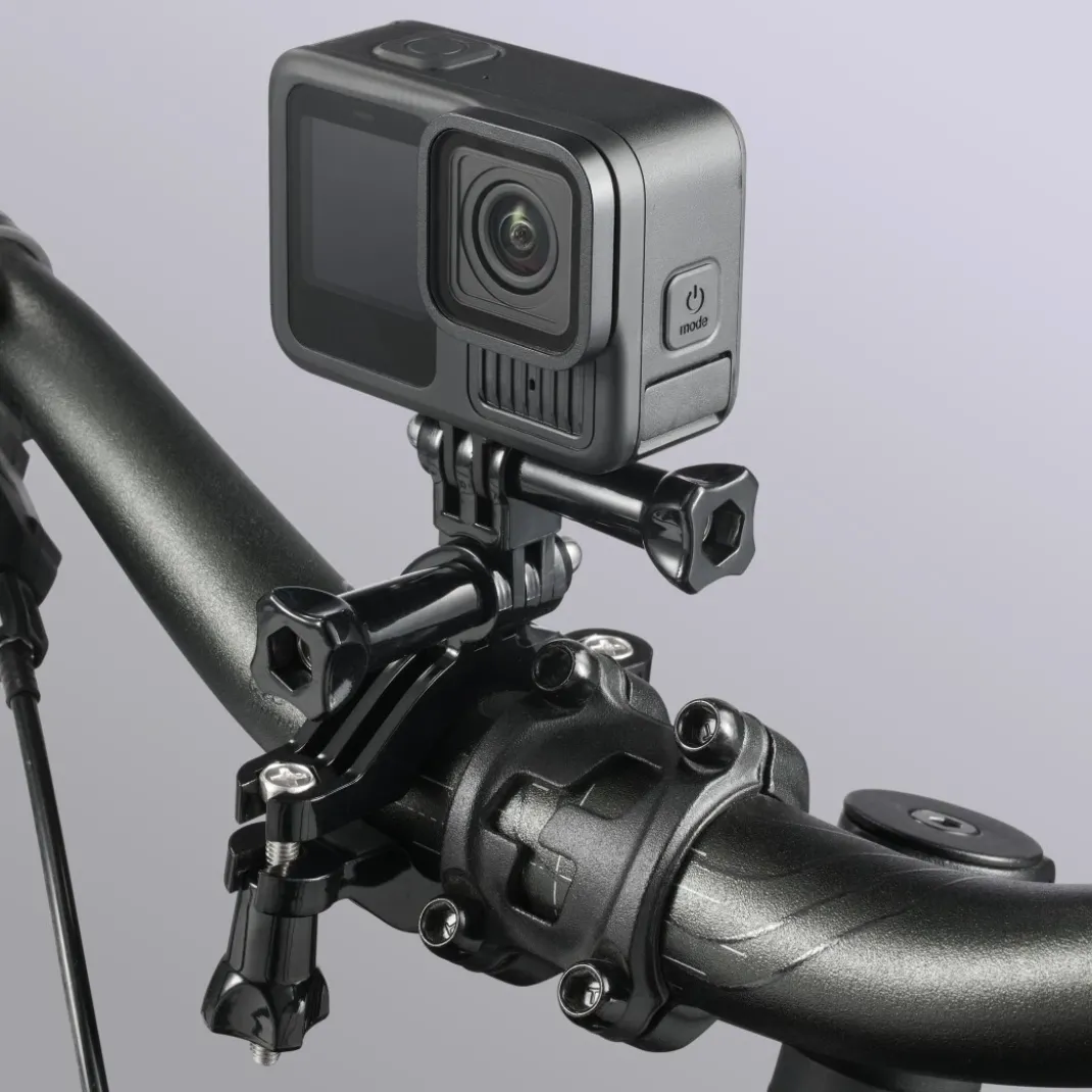 Kamerahalterung "Groß" für Action-Cam, für Stangen/Rohre von 2,5 - 6,2 cm