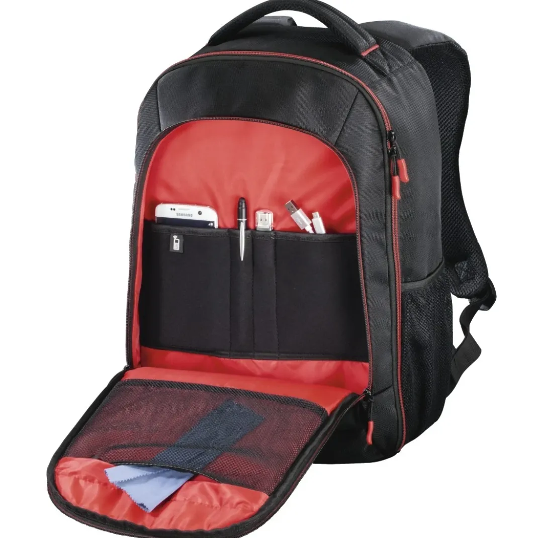 Kamera-Rucksack "Miami", 190, Schwarz/Rot