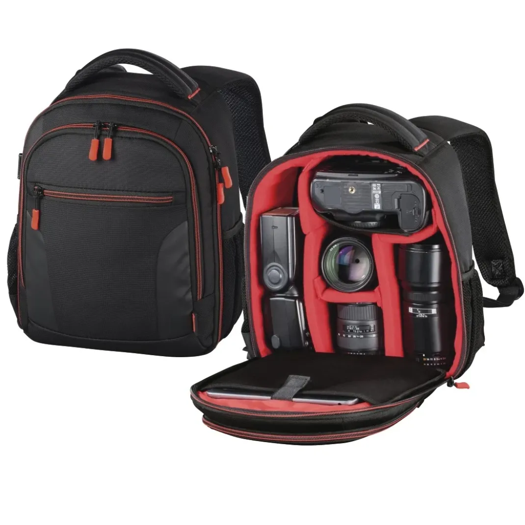 Kamera-Rucksack "Miami", 150, Schwarz/Rot