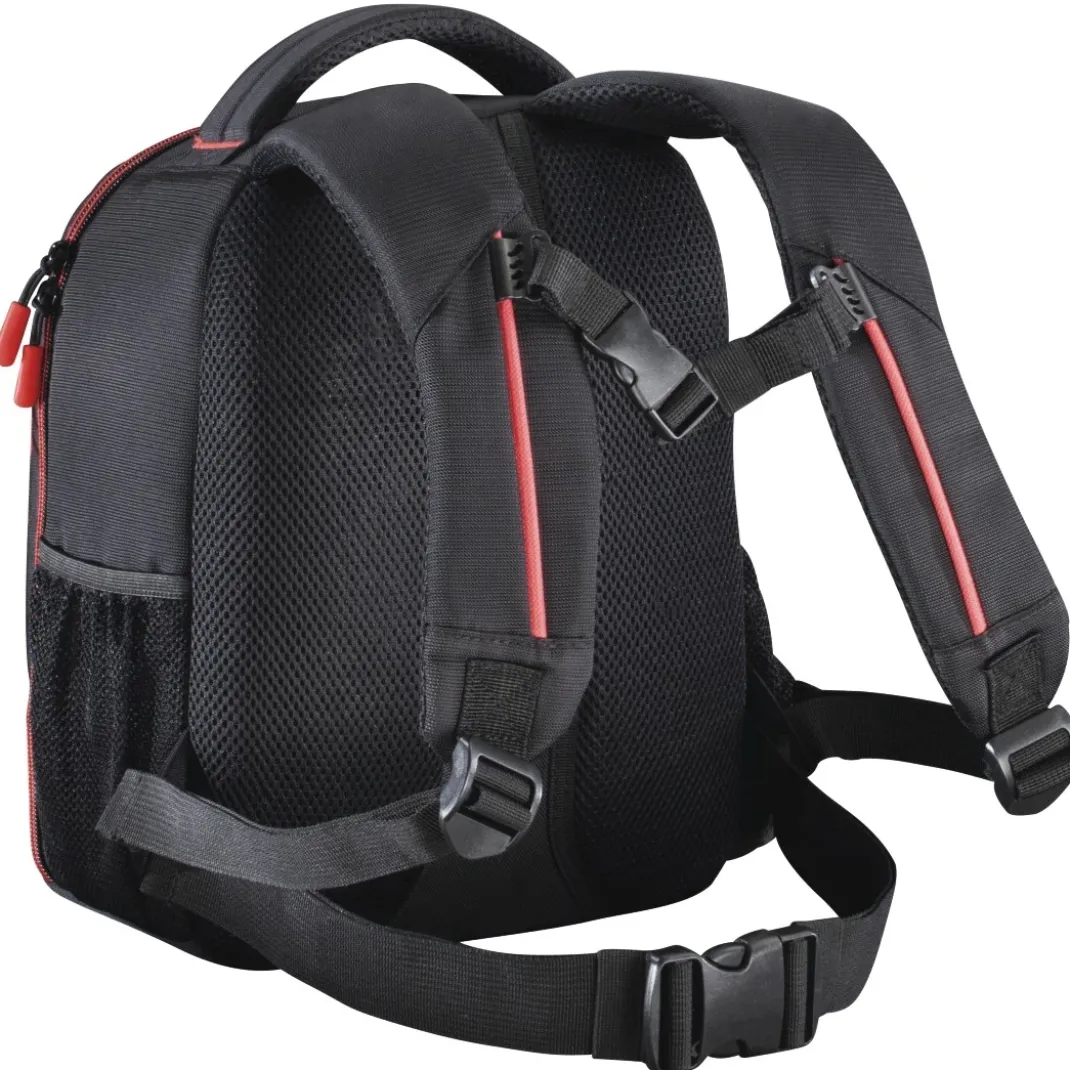 Kamera-Rucksack "Miami", 150, Schwarz/Rot
