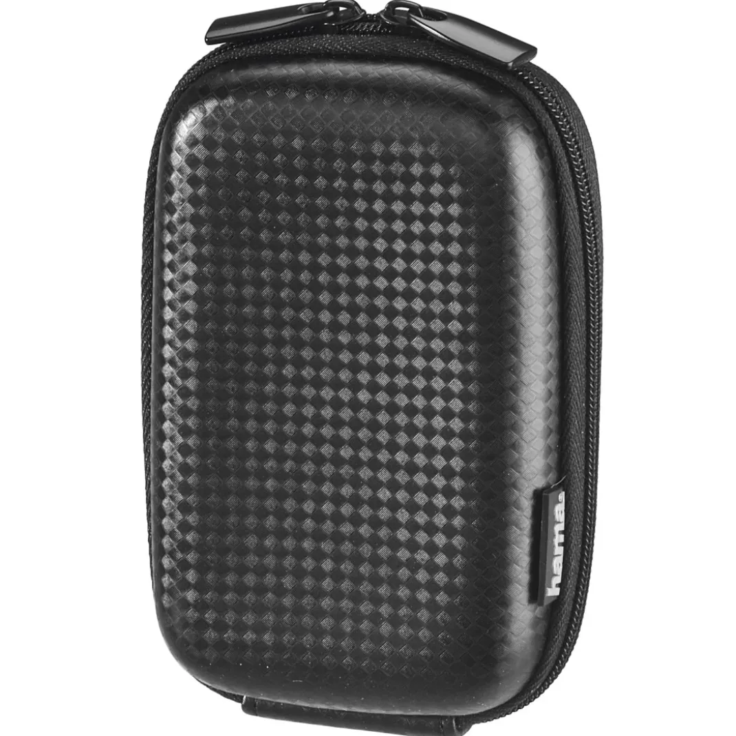 Kameratasche "Hardcase Carbon Style", 6,5 x 3 x 10,5 cm innen, Schwarz