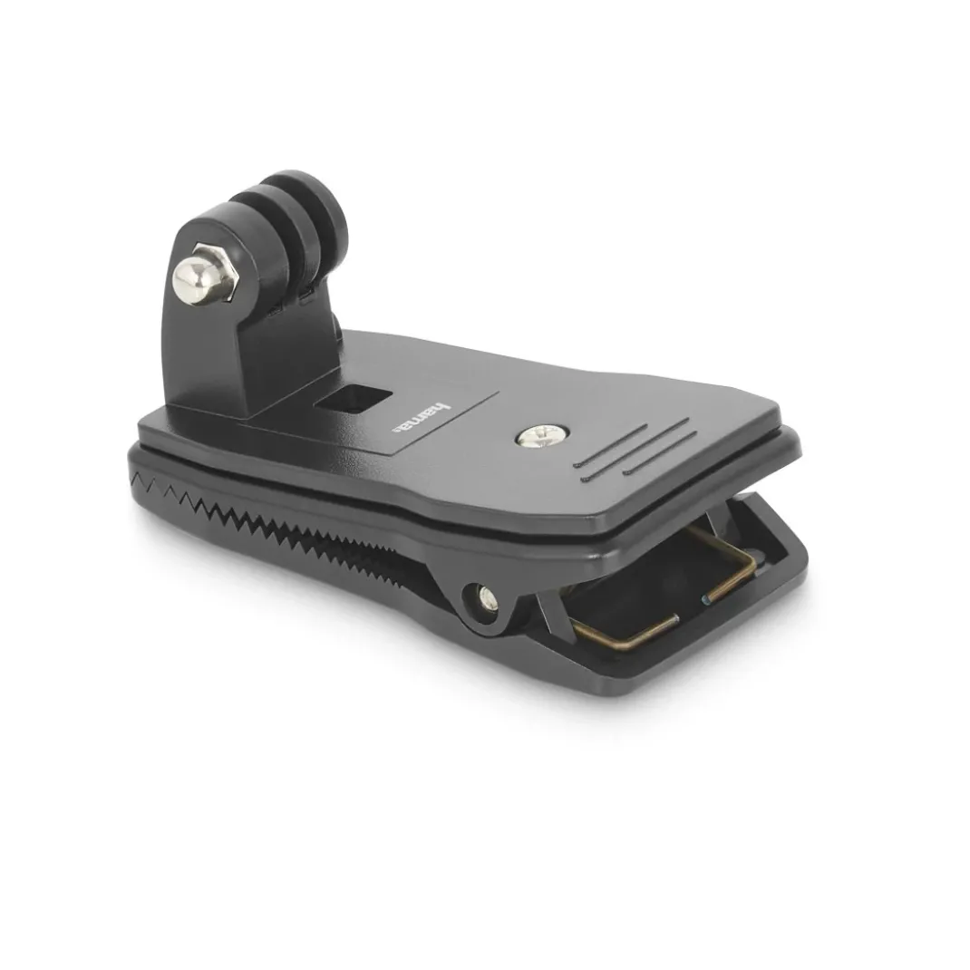 Klammer-Halterung für Action Cam, 360° drehbar, Clip für Rucksack, Fahrrad