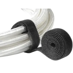 Klettband beidseitig, universell, 1,9 x 100 cm, Schwarz