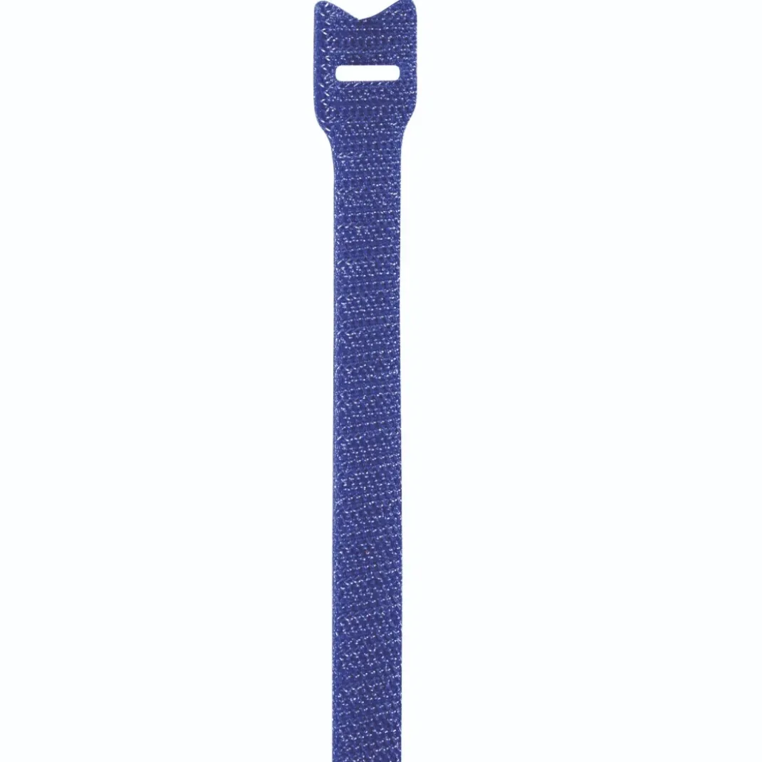 Klett-Kabelbinder, wiederverwendbar, 12 x 145 mm, farbig, 12 Stück