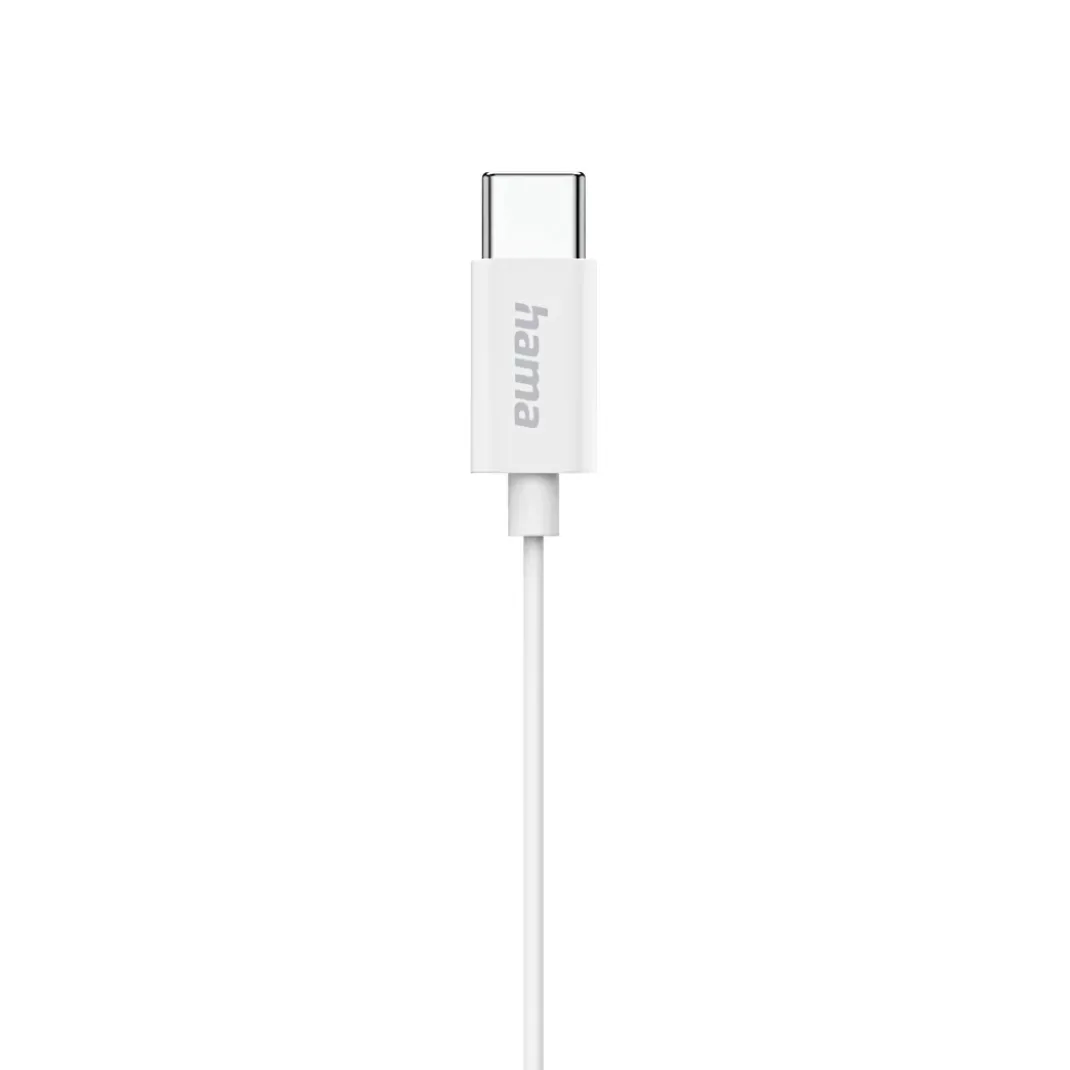 Kopfhörer "Classy", Earbuds, Mikrofon, Kabelknickschutz, USB-C, Weiß
