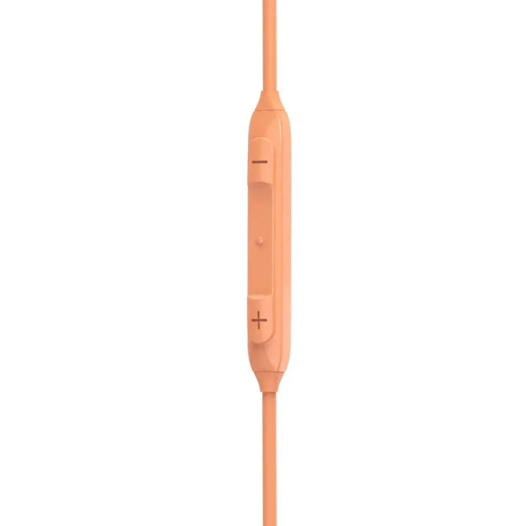 Kopfhörer "Curly", In-Ear, Mikrofon, Kabelknickschutz, USB-C, Orange