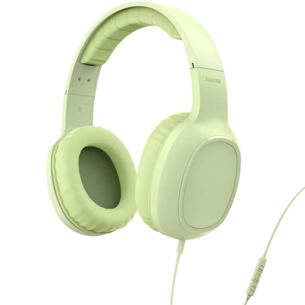 Kopfhörer "Fun C", On-Ear, Mikrofon, einseitige Kabelführung, USB-C, Grün