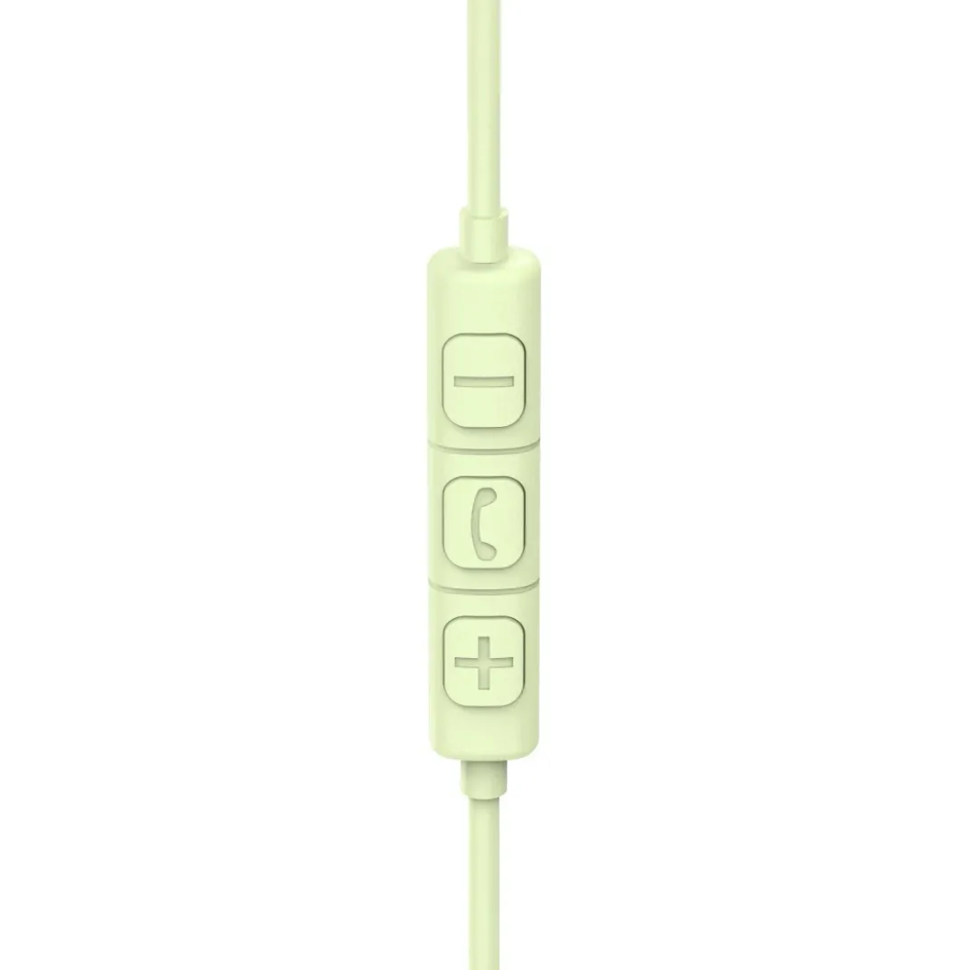 Kopfhörer "Fun C", On-Ear, Mikrofon, einseitige Kabelführung, USB-C, Grün