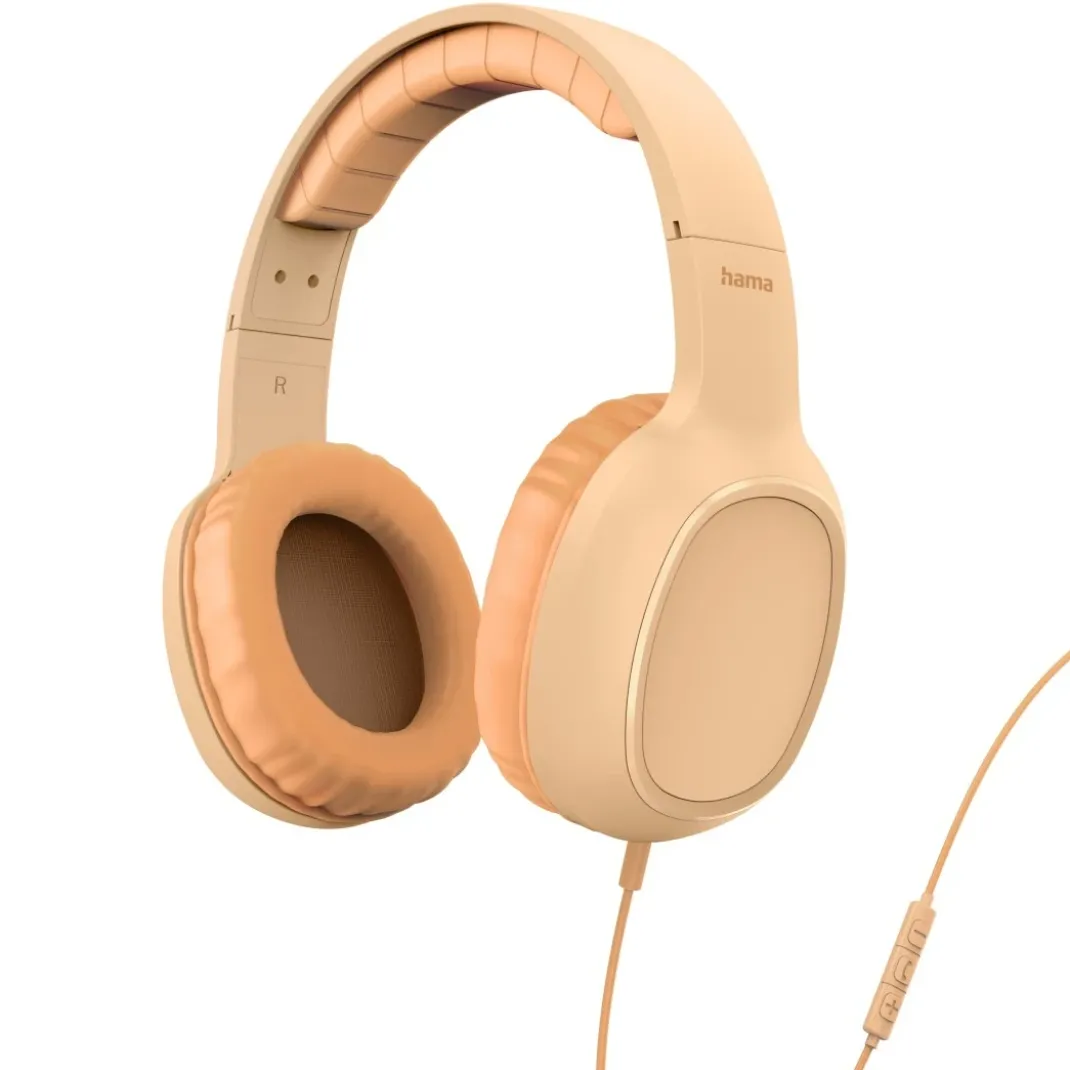 Kopfhörer "Fun C", On-Ear, Mikrofon, einseitige Kabelführung, USB-C, Orange