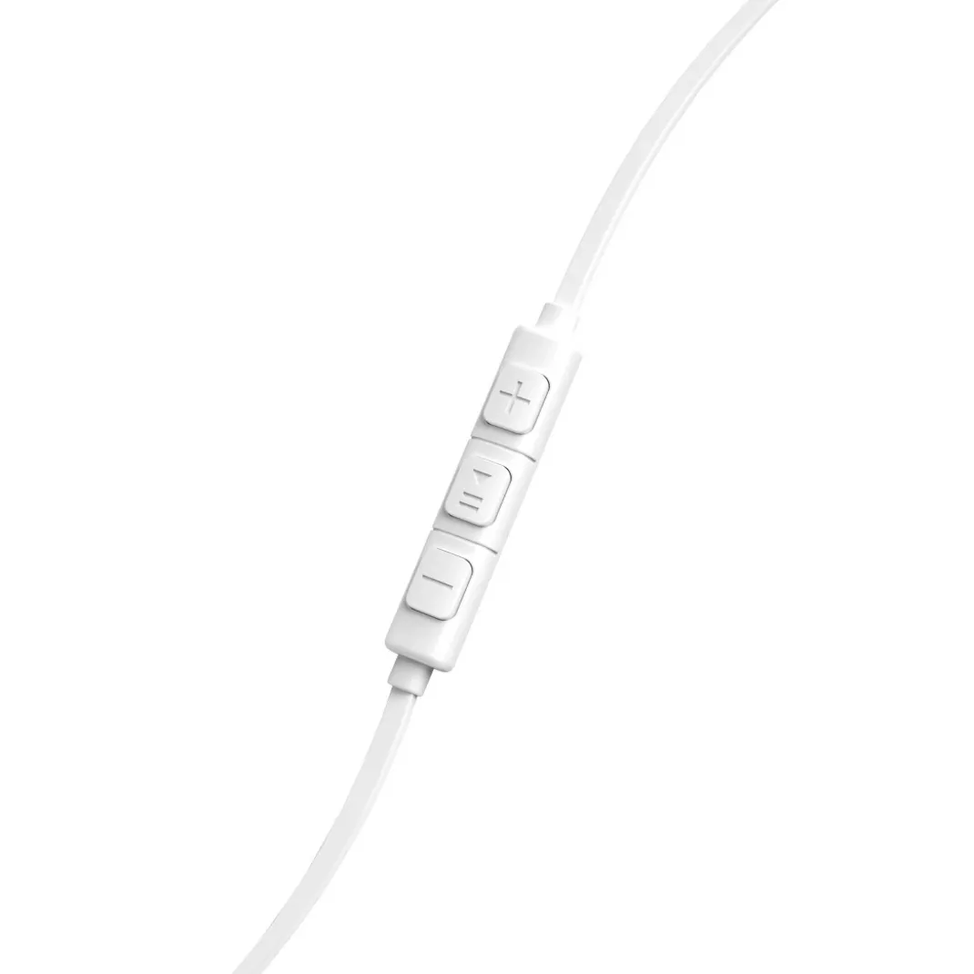 Kopfhörer "Intense", In-Ear, Mikrofon, Flachbandkabel, Weiß