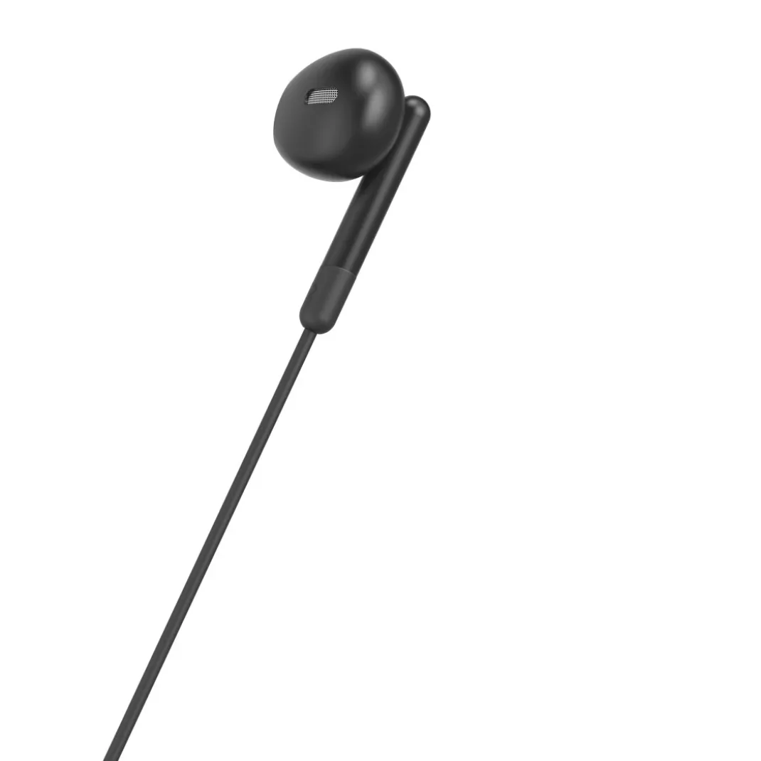 Kopfhörer "Noble", Earbuds, Mikrofon, Kabelknickschutz, 3,5-mm-Klinke, Schw