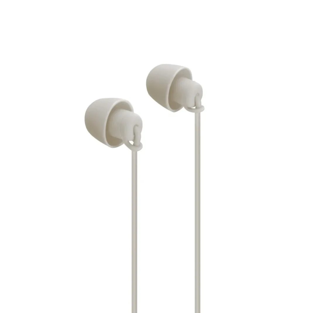 Kopfhörer "Relax", In-Ear Mikrofon, Kabelknickschutz, 3,5 mm, Sand