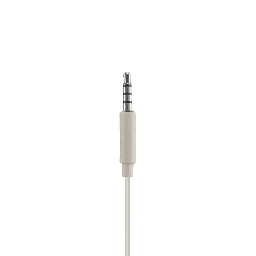 Kopfhörer "Relax", In-Ear Mikrofon, Kabelknickschutz, 3,5 mm, Sand