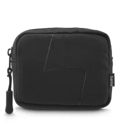 Kopfhörertasche für In-Ear und Zubehör, Karabiner, Organizer, Schwarz