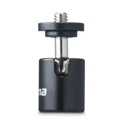 Kugelkopf für Stative, 38 mm Höhe, für 1/4" Gewinde, Ø 20 mm, Schwarz