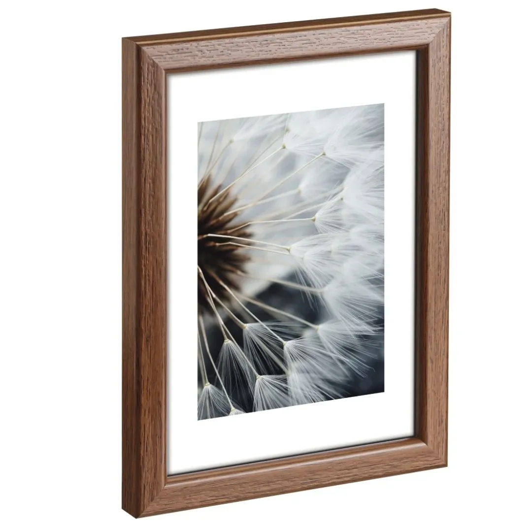 Kunststoffrahmen "Breeze", Nuss, 13 x 18 cm