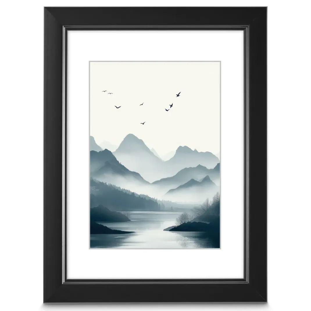 Kunststoffrahmen "Chill", Schwarz, 10 x 15 cm
