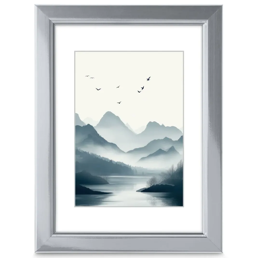 Kunststoffrahmen "Chill", Silber, 15 x 20 cm