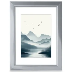 Kunststoffrahmen "Chill", Silber, 10 x 15 cm