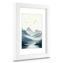 Kunststoffrahmen "Chill", Weiß, 15 x 20 cm