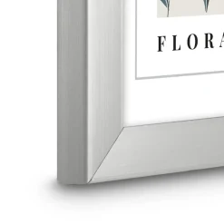 Kunststoffrahmen "Flora", Silber, 10 x 15 cm