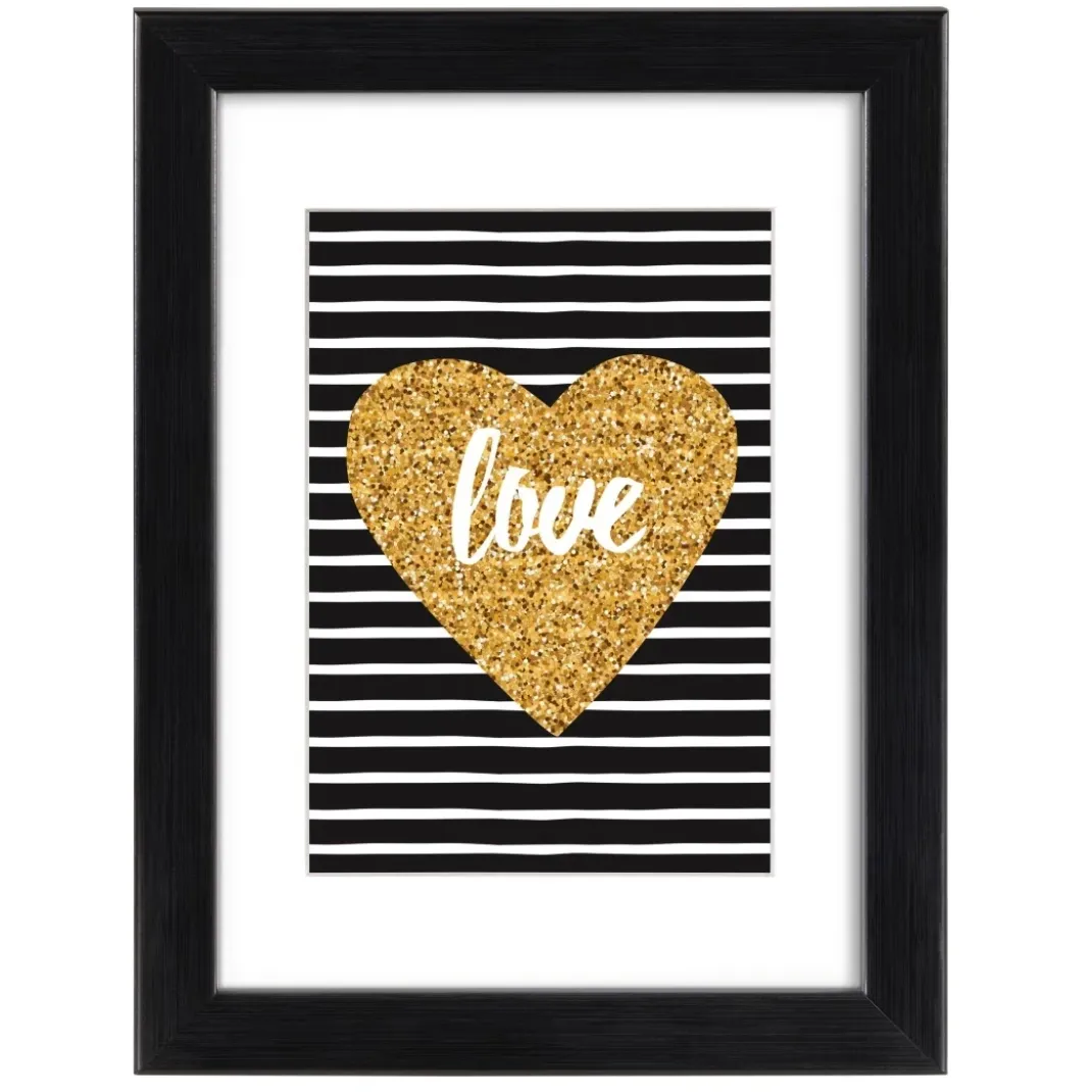 Kunststoffrahmen "Rio", Schwarz, 15 x 20 cm