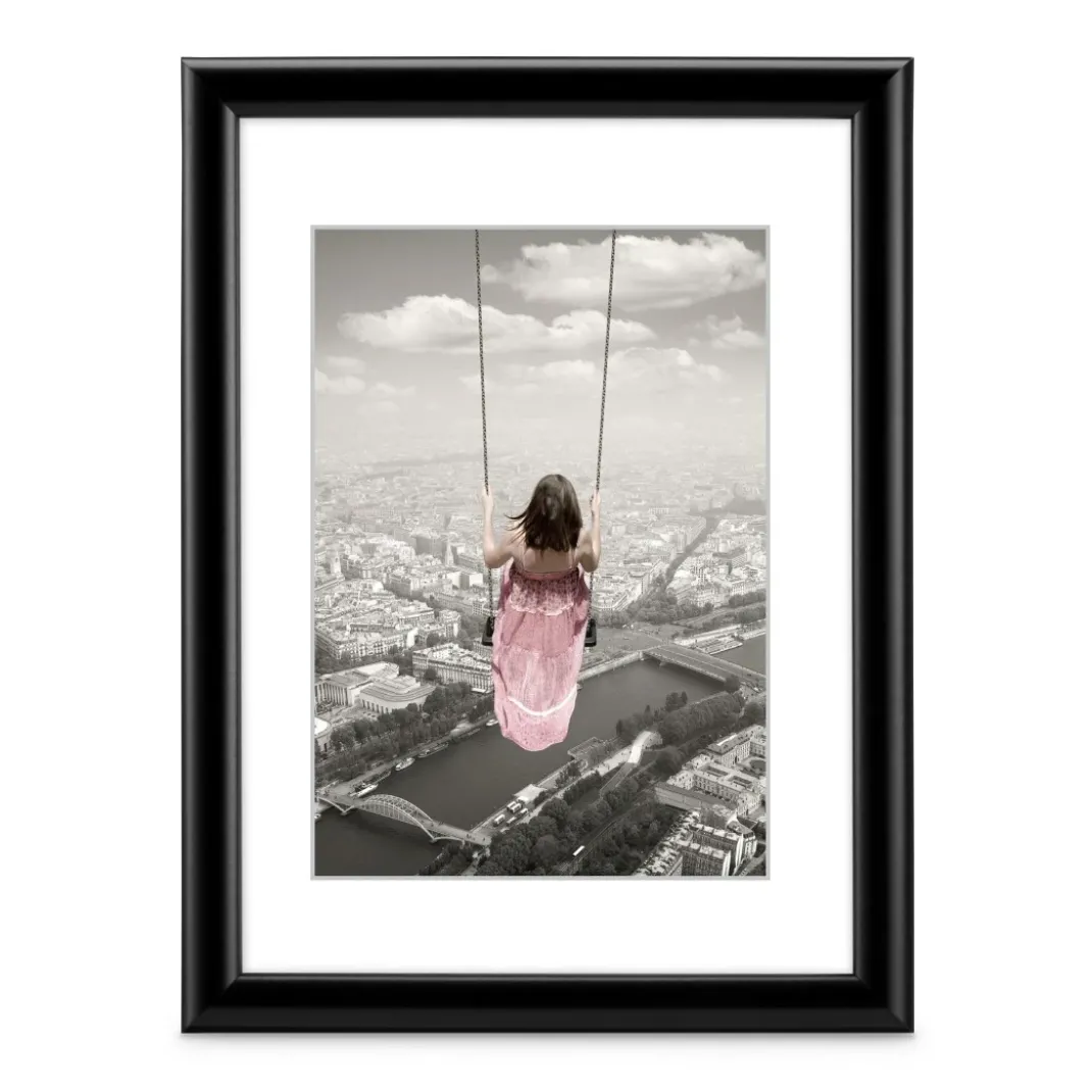 Kunststoffrahmen "Swing", Schwarz, 30 x 40 cm