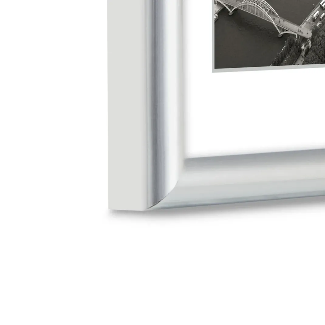 Kunststoffrahmen "Swing", Silber, 13 x 18 cm