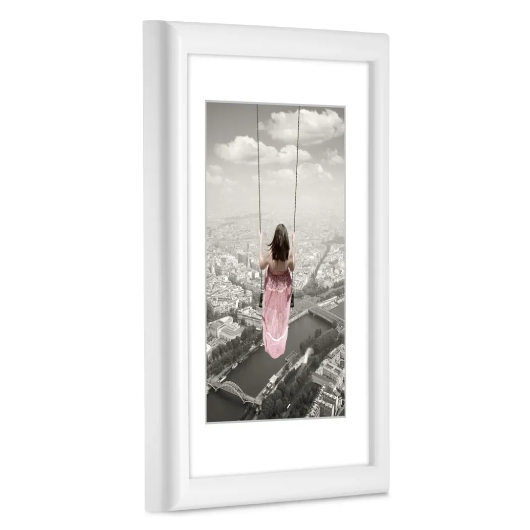 Kunststoffrahmen "Swing", Weiß, 20 x 30 cm