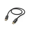 Ladekabel "Fabric", USB-C - USB-C, 1,5 m, Nylon, Schwarz