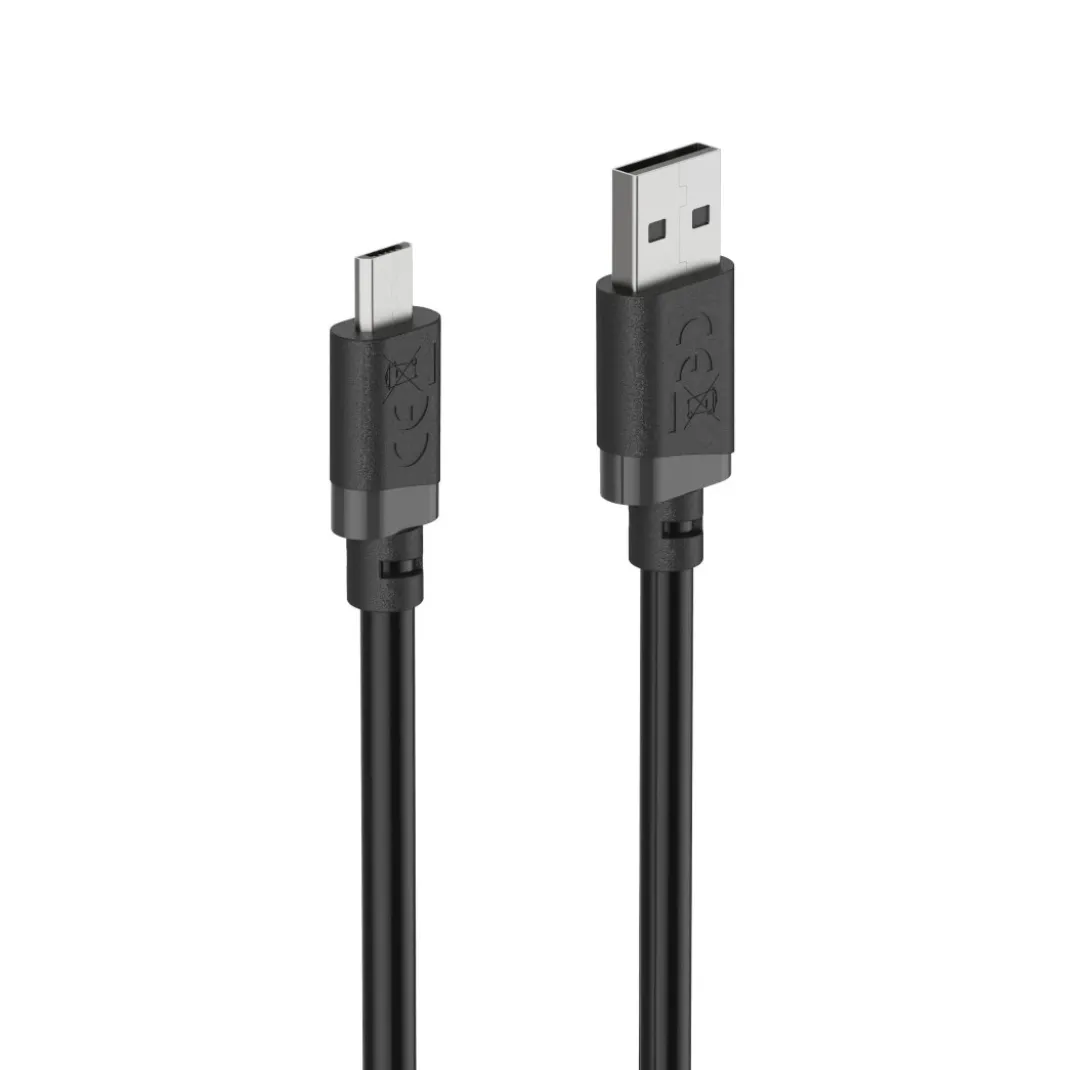 Ladekabel, USB-A - Micro-USB, 3 m, Schwarz