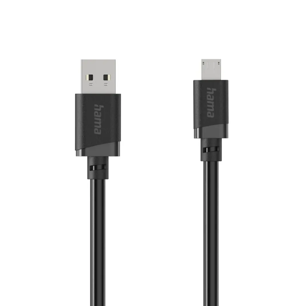 Ladekabel, USB-A - Micro-USB, 3 m, Schwarz