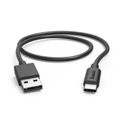 Ladekabel, USB-A - USB-C, 0,5 m, Schwarz