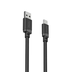 Ladekabel, USB-A - USB-C, 3 m, Schwarz