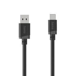 Ladekabel, USB-A - USB-C, 3 m, Schwarz