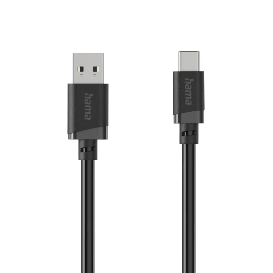 Ladekabel, USB-A - USB-C, 3 m, Schwarz