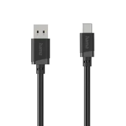 Ladekabel, USB-A - USB-C, 1 m, Schwarz