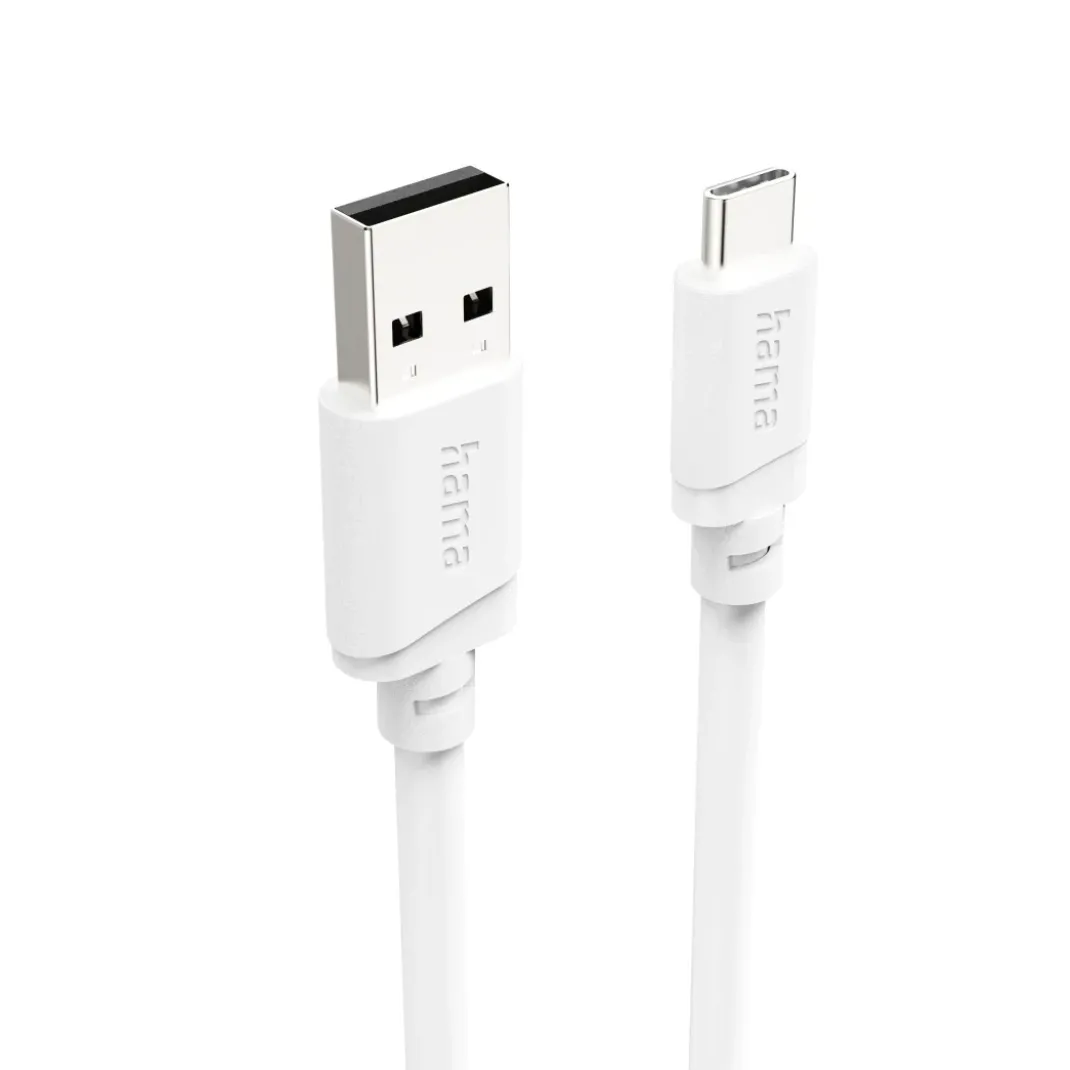 Ladekabel, USB-A - USB-C, 2 m, Weiß
