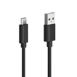 Ladekabel, USB-A - USB-C, 60 W, 1,2 m, Schwarz