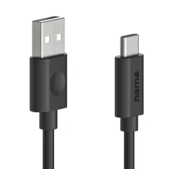 Ladekabel, USB-A - USB-C, 60 W, 1,2 m, Schwarz