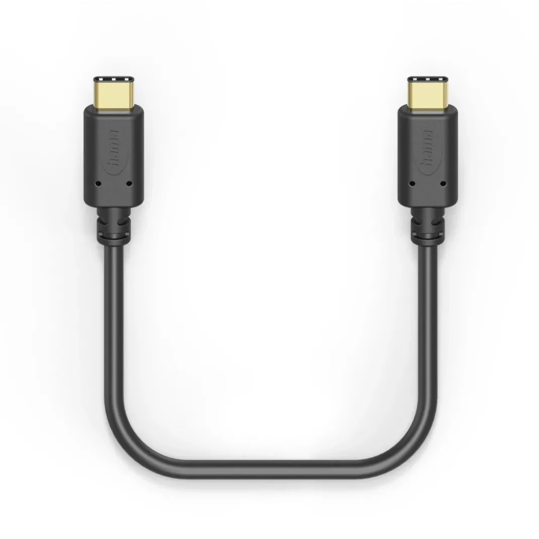 Ladekabel, USB-C - USB-C, 1,5 m, Schwarz